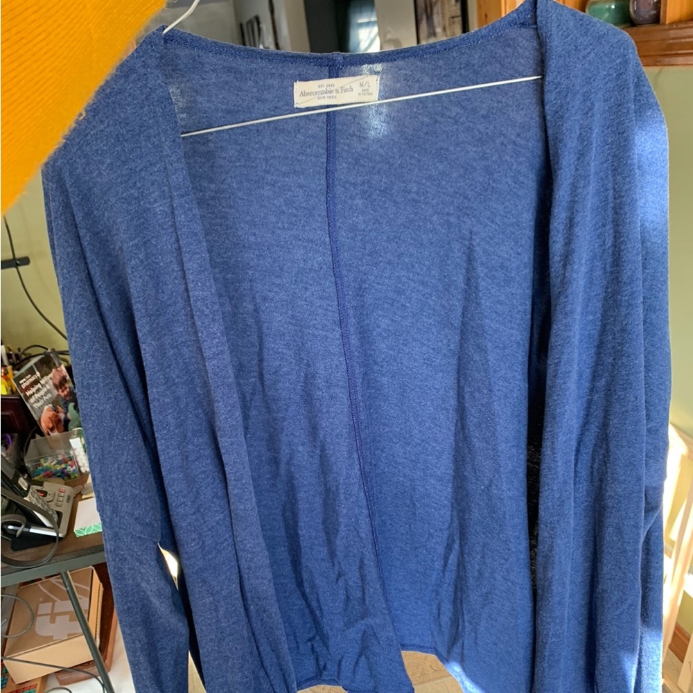 Abercrombie blue soft cardigan